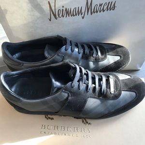 Men's Burberry Black Sneakers